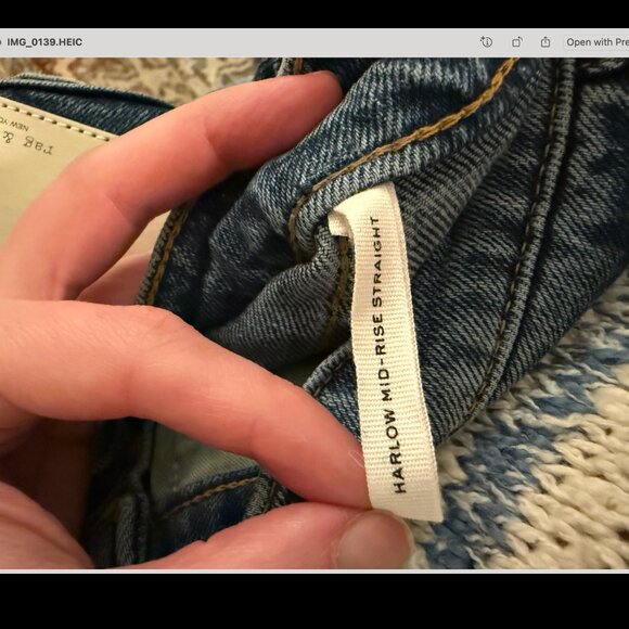 rag & bone Harlow Straight Jeans in Kendra | Size 26 - Picture 9 of 9